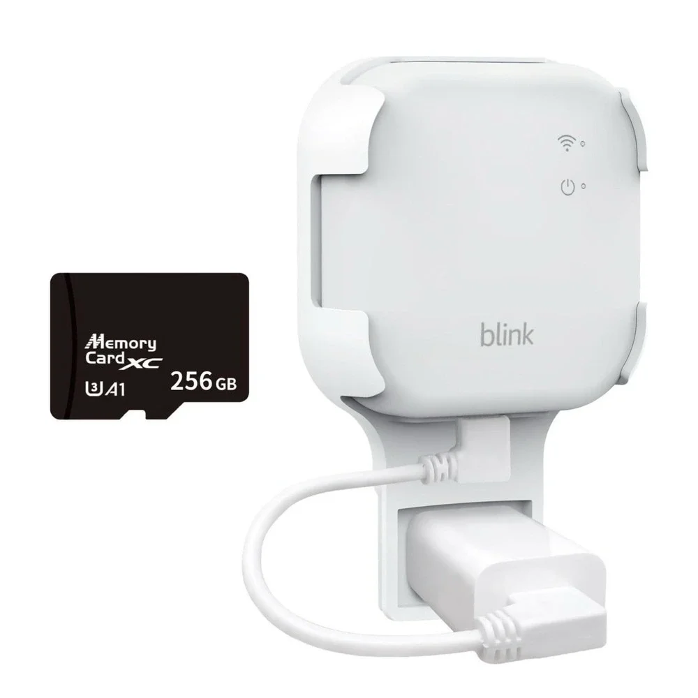 Blink Sync Module XR Wall Mount Bracket & 256GB MicroSD Card Kit Space-Saving